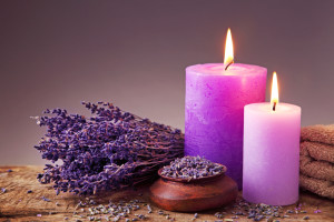 Spa still life with candles