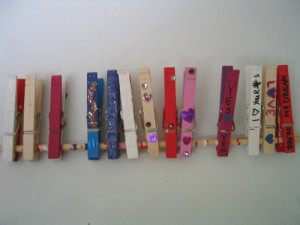 valentine crafts - clothespins (2)