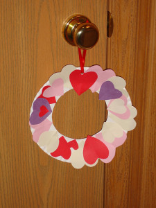 valentine crafts - wreath (2)