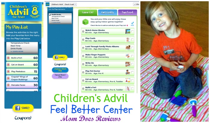 Children's Advil Feel Better Center on Facebook