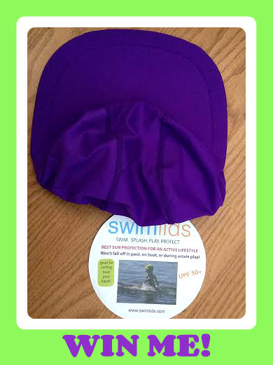 swim lid purple button