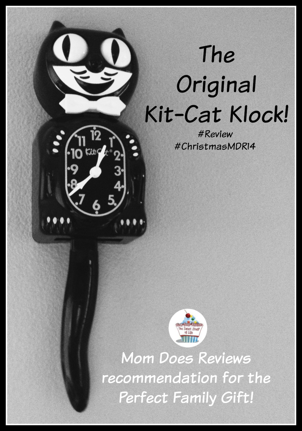 The Original Kit-Cat Klock Mom Does Reviews Holiday Gift Guide Review | Perfect gift for anyone of any age and especially families as a family gift | #MomDoesReviews#ChristmasMDR14