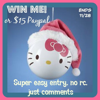 hello kitty ornament giveaway