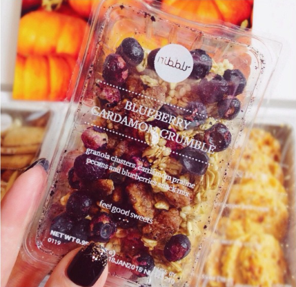 nibblr blueberry crumble