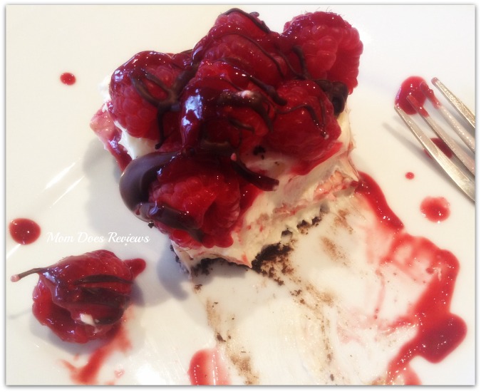 White Chocolate Raspberry Truffle No Bake Cheesecake from the December Kraft Hub at Walmart.com! Mom Does Reviews gave it a try to show just how easy it is for anyone to get #CookingUpGood with Kraft. #TasteTheSeason with #MomDoesReviews #Spon #Coupon