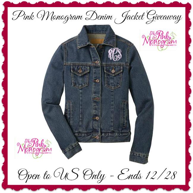 pink mongram jacket giveaway