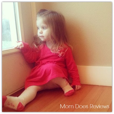Le Top USA ‘Sweet Rose’ French terry dress and rose tights #MomDoesReviews