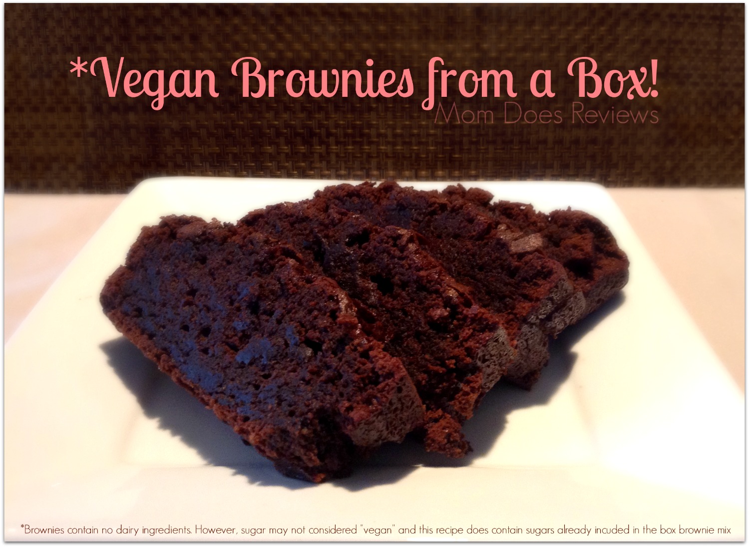 Vegan Brownies From a Box Mix