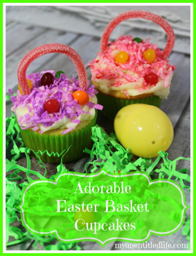 easte basket cupcakes