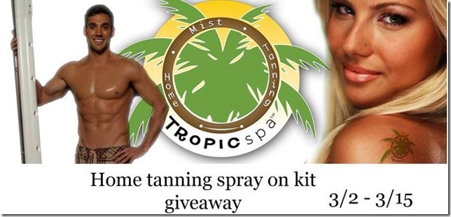 spray on tan kit giveaway