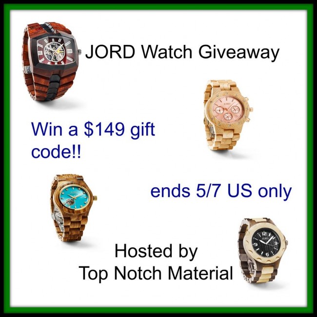 JORD watch giveaway