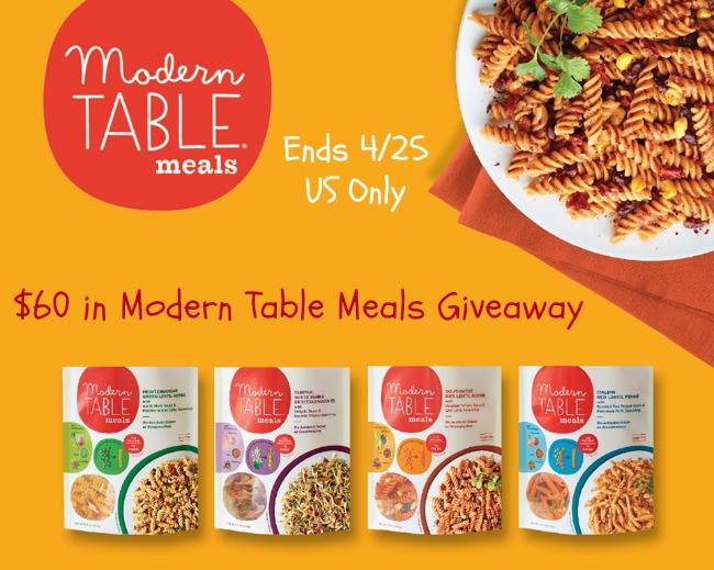 modern table meals giveaway