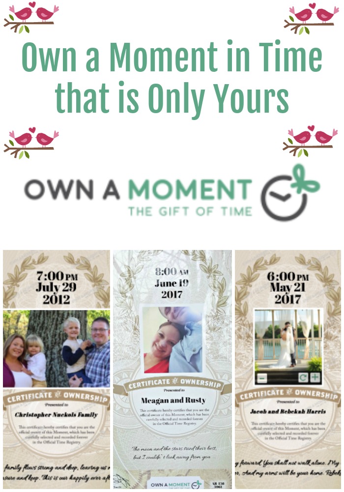 Own a Moment in Time that is Only Yours