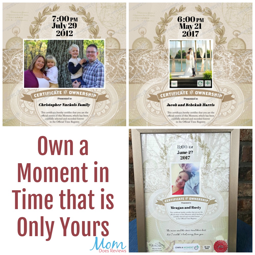 Own a Moment in Time that is Only Yours