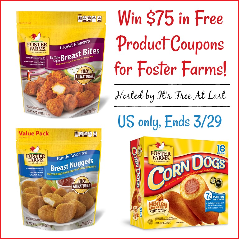 Win Free Product Coupons from Foster Farms