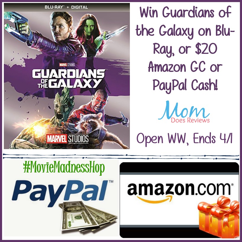 Win Guardians of the Galaxy #MovieMadnessHop
