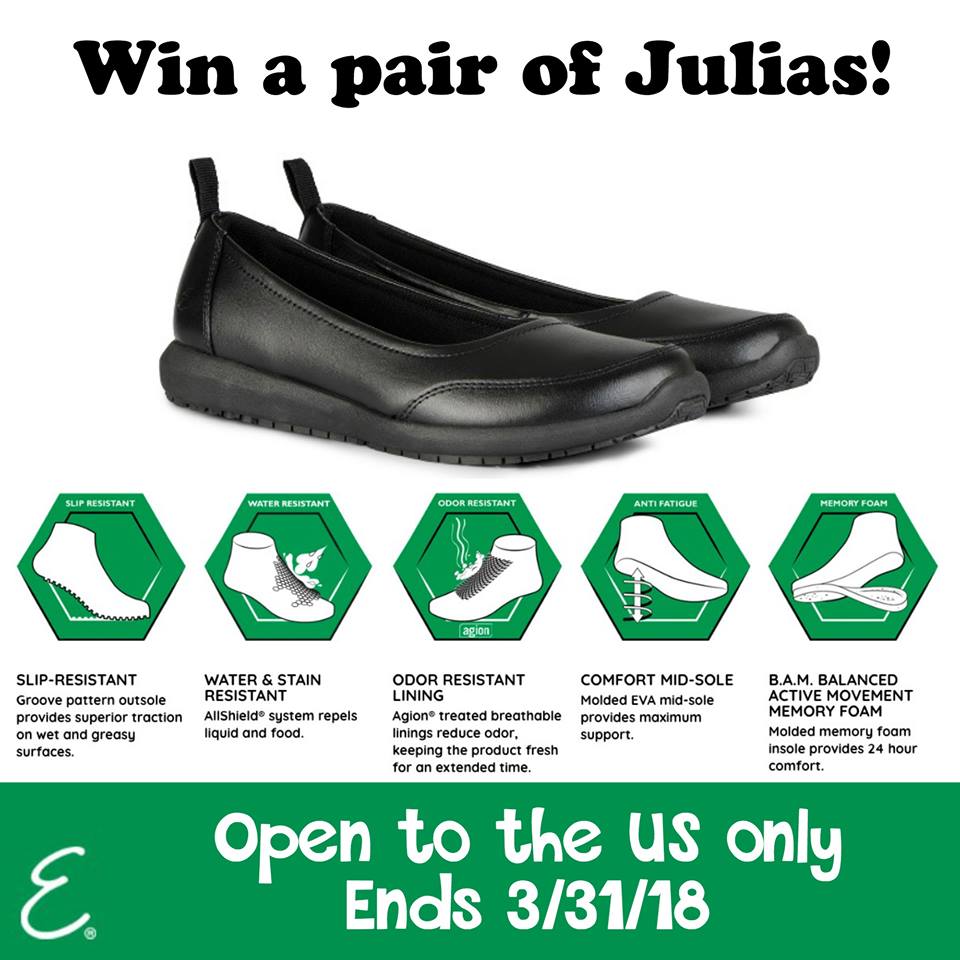Win Julias from Emeril's footwear