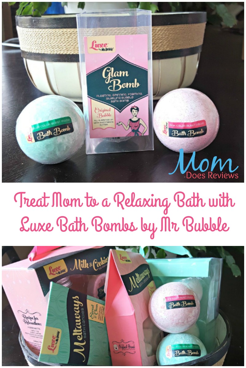 Treat Mom to a Relaxing Bath with Luxe Bath Bombs by Mr Bubble