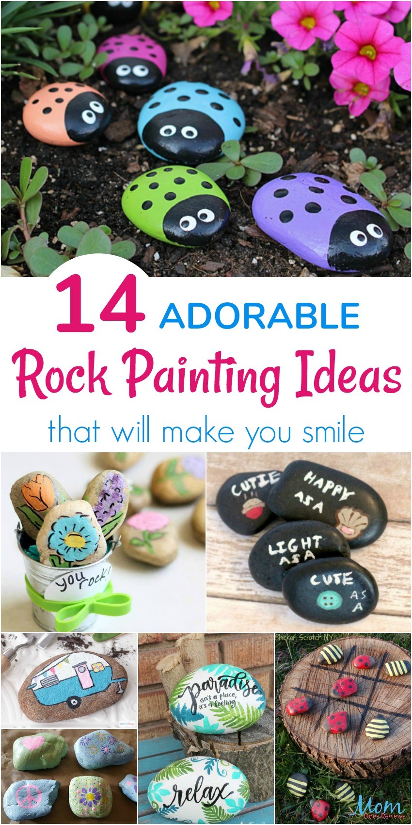 14 Adorable Rock Painting Ideas that will make you smile