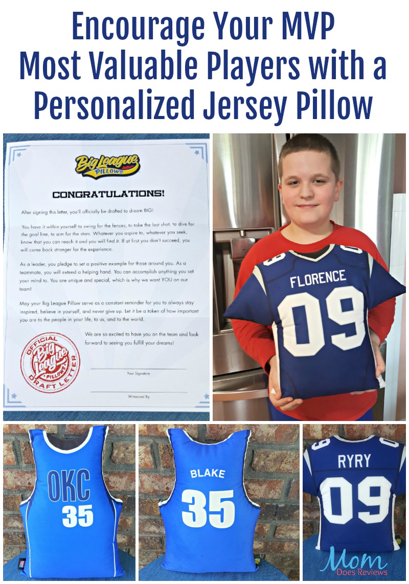 Encourage Your MVP Most Valuable Players with a Personalized Jersey Pillow