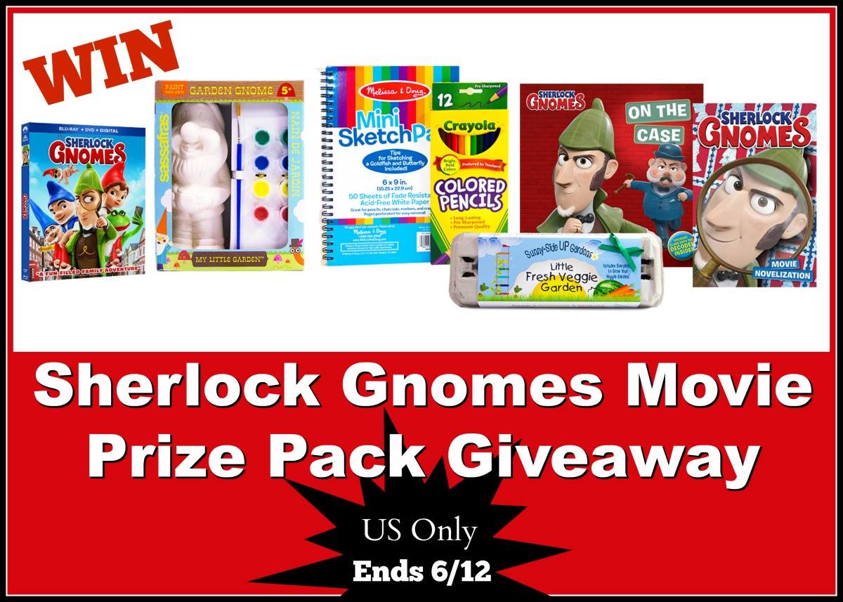 Sherlock Gnomes Movie Prize Pack Giveaway