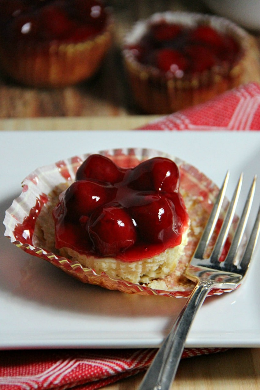 Cherry Mini Cheesecakes