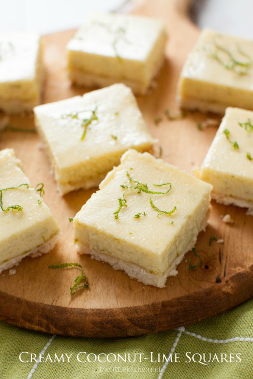 Creamy Coconut-Lime Squares