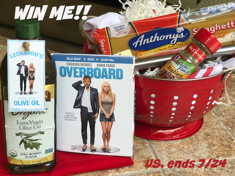 OVERBOARD With Spaghetti Giveaway July 14-24, 2018 Open to US