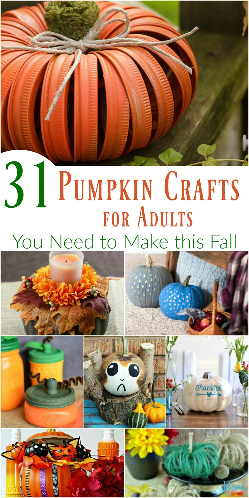 31 Pumpkin Crafts for Adults You Need to Make this Fall