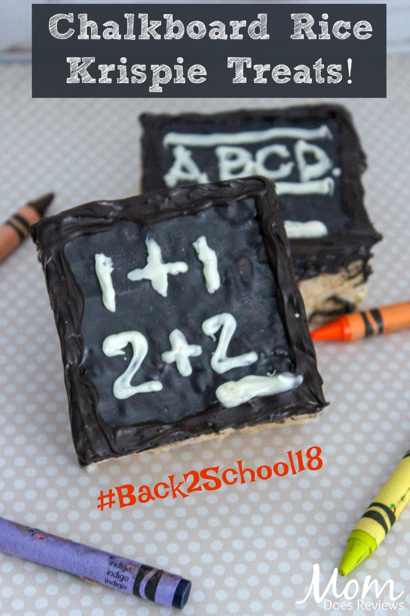 Back to School Chalkboard Rice Krispie Treats #BTS #desserts #treats 