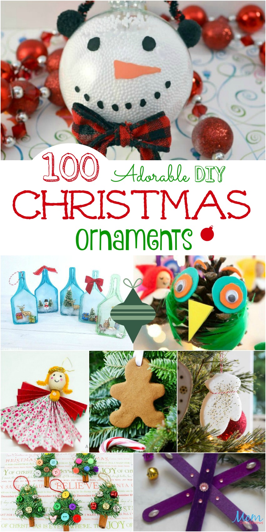 100 Adorable DIY Christmas Ornaments to Hang on Your Tree