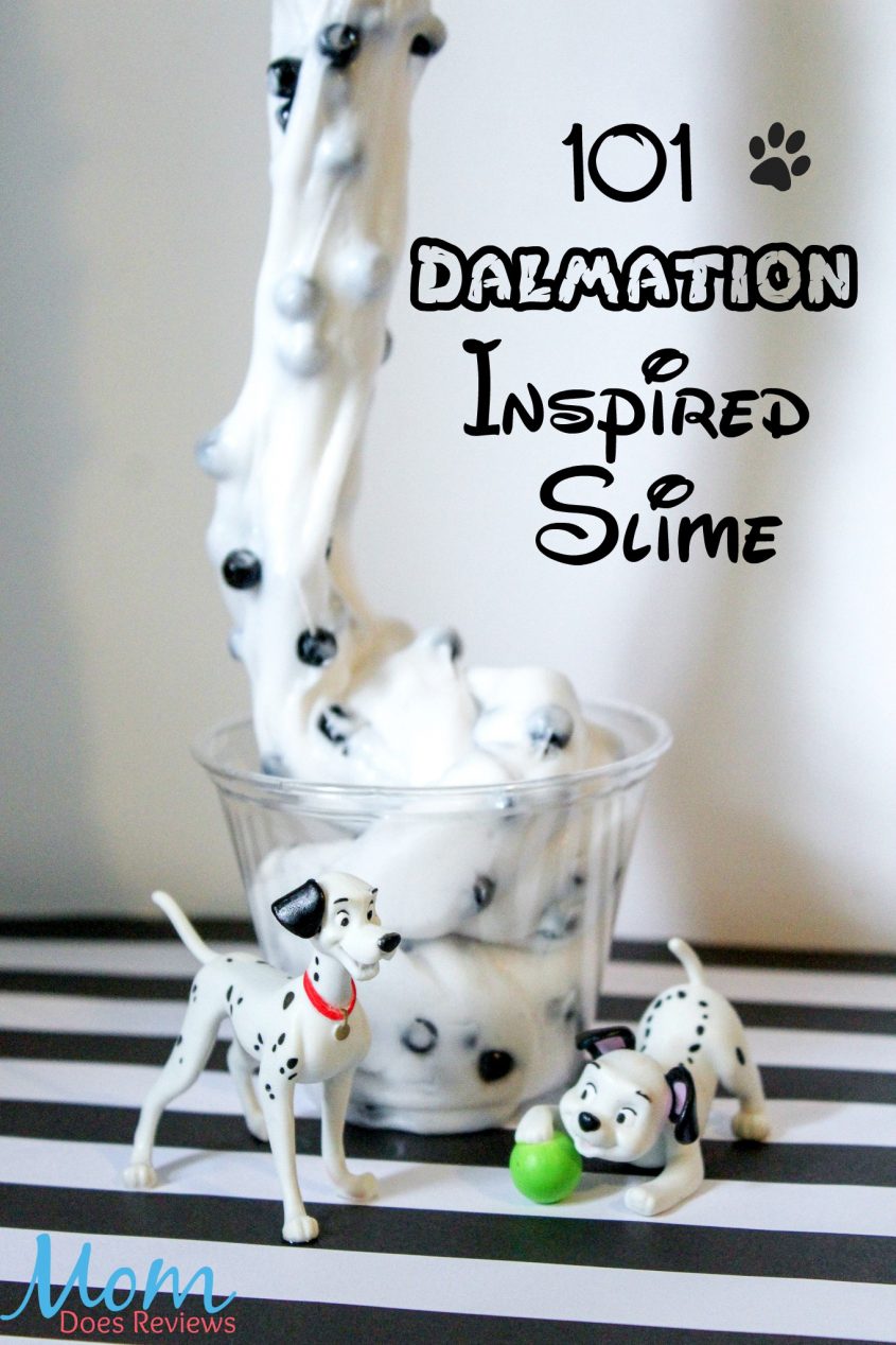How to Make 101 Dalmation Inspired Slime #slime #craft #diy