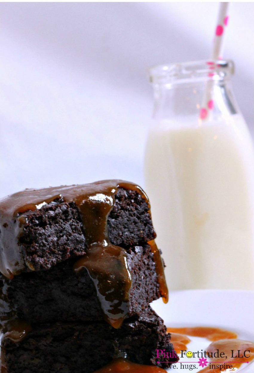 Chocolate Fudgey Caramel Brownies – Gluten Free & Vegan
