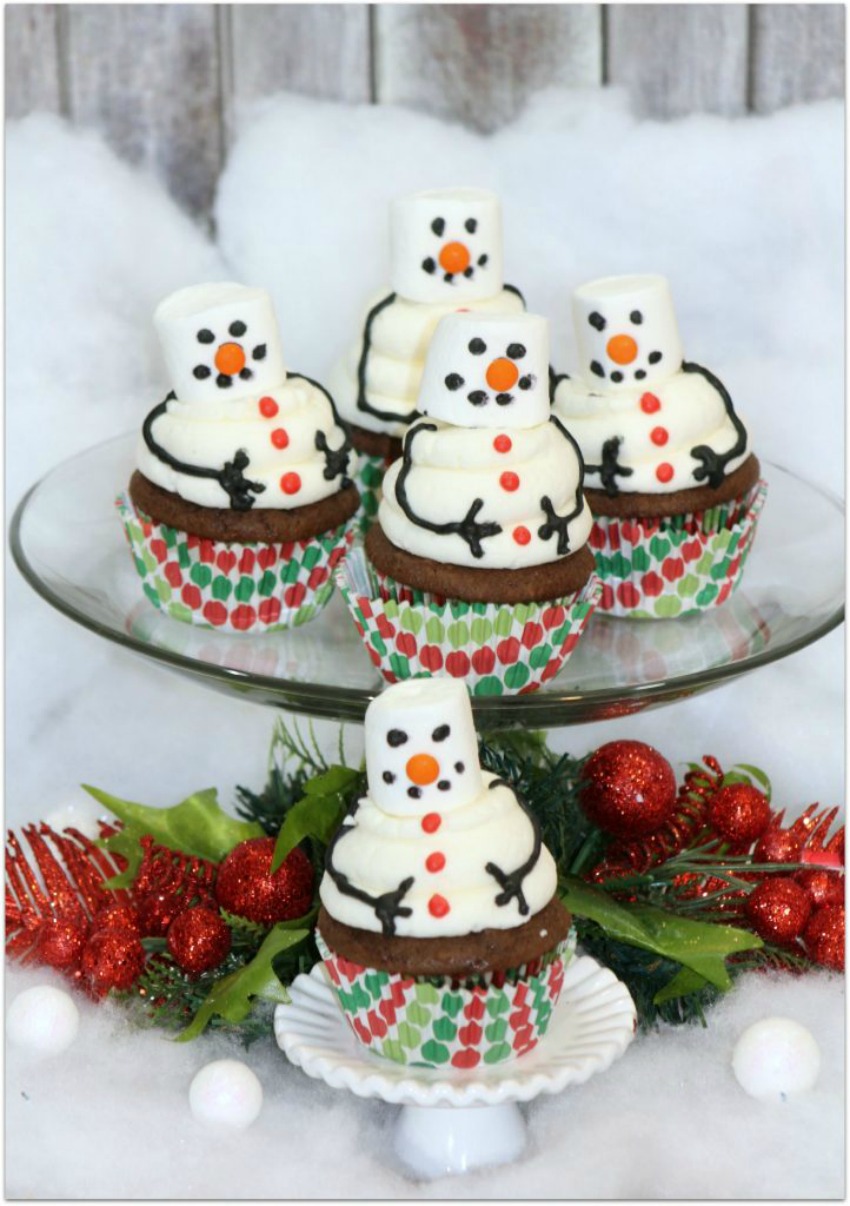 Easy Snowman Cupcake Recipe