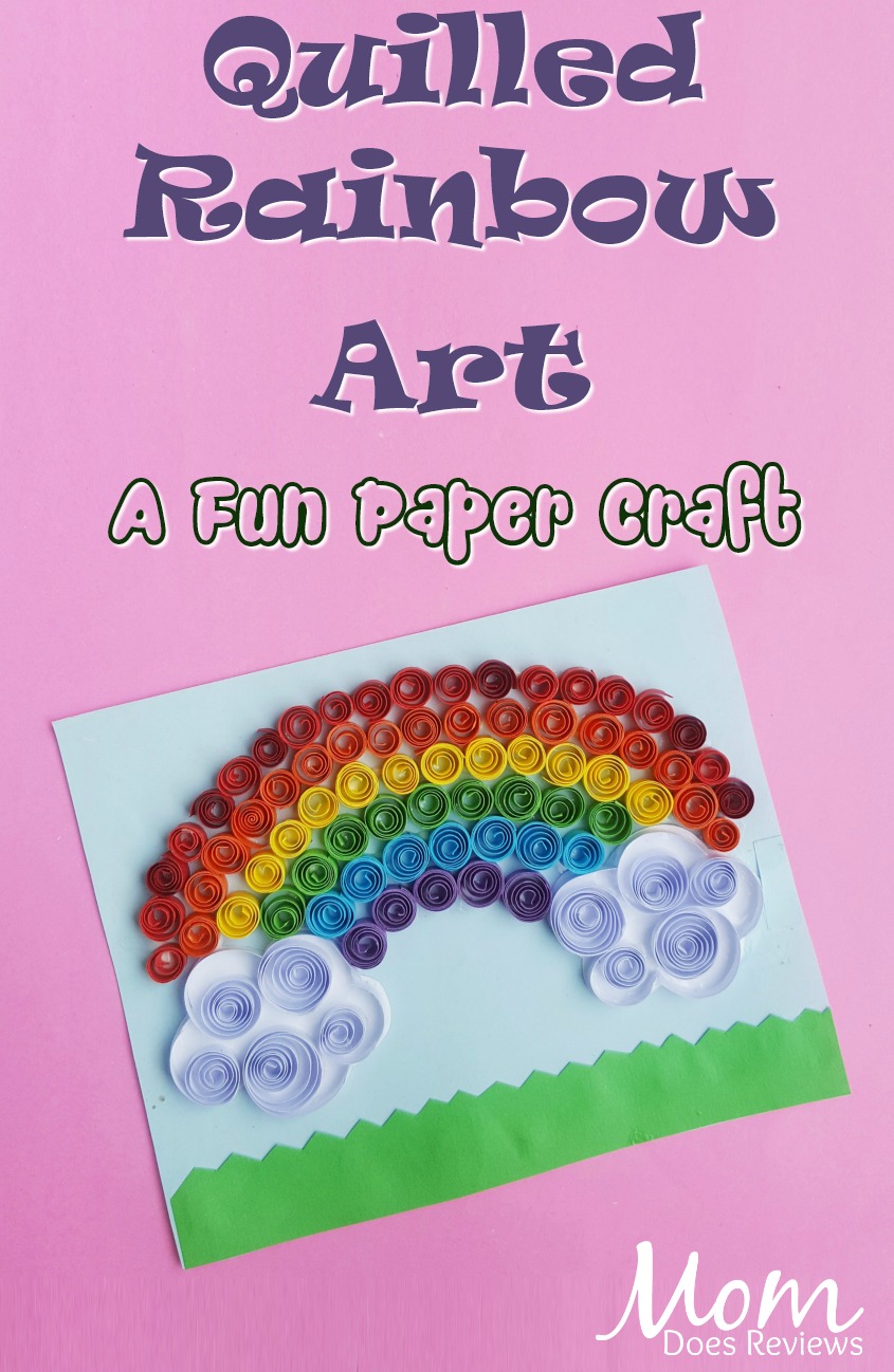 Quilled Rainbow Art Paper #Craft 