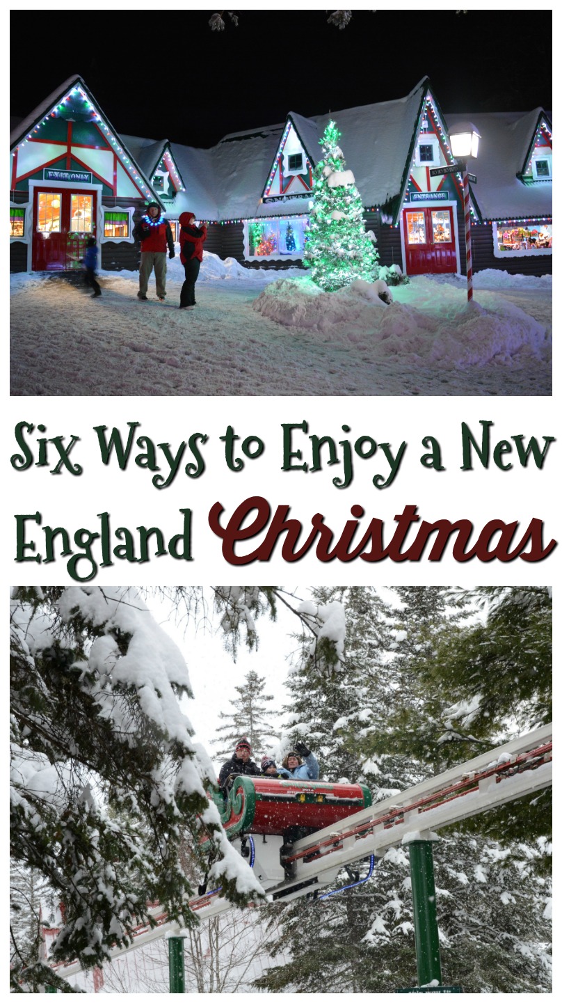 Six Ways to Enjoy a New England Christmas #travel #christmas #vacations #santasvillage