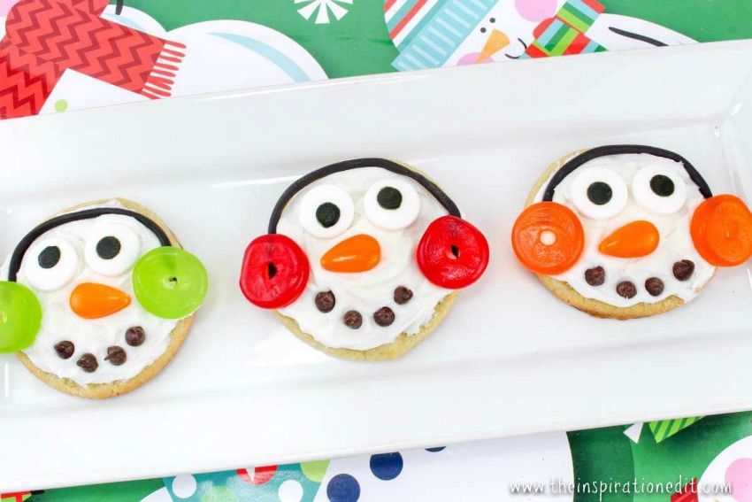 Super Fun Snowman Sugar Cookies