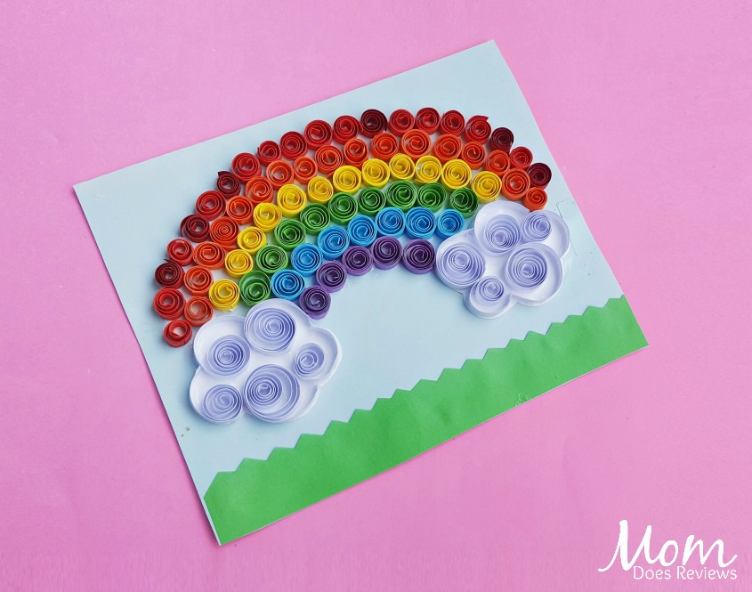 Quilled Rainbow Art Paper #Craft 