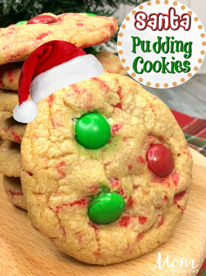 Santa Pudding Cookies #desserts #christmas #sweets #cookies