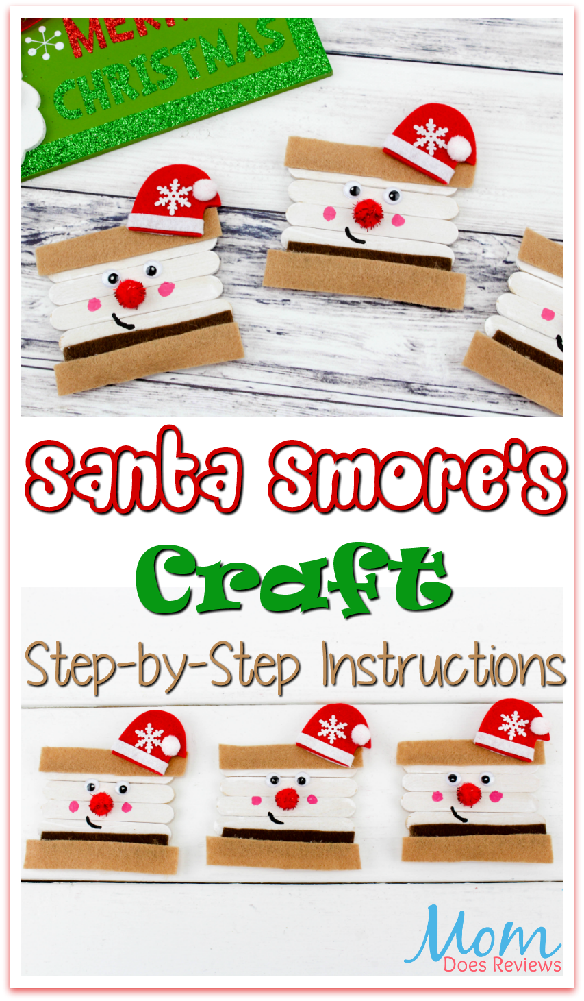 Santa Smore’s Craft #christmas #crafts #santa #diy