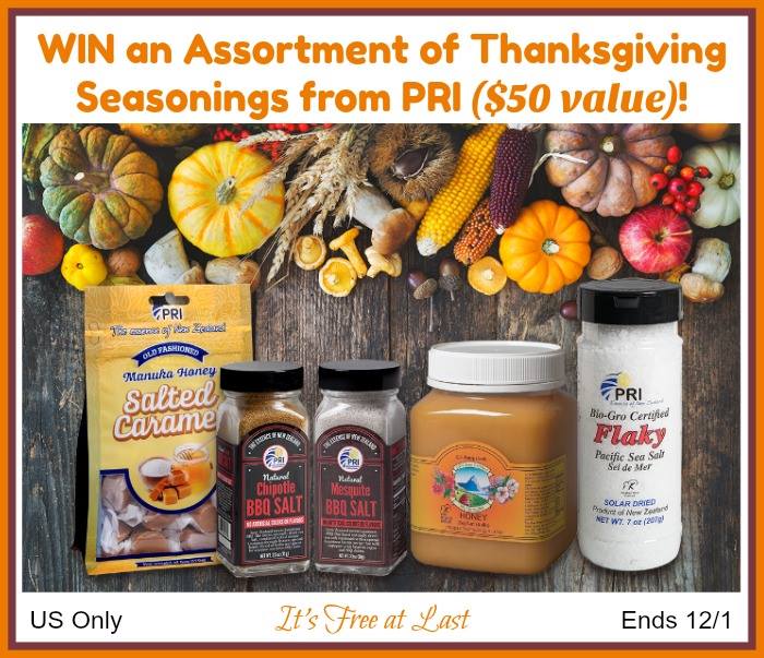 #Win an Assortment of Thanksgiving Seasonings from PRI ($50 value)! US ends 12/1