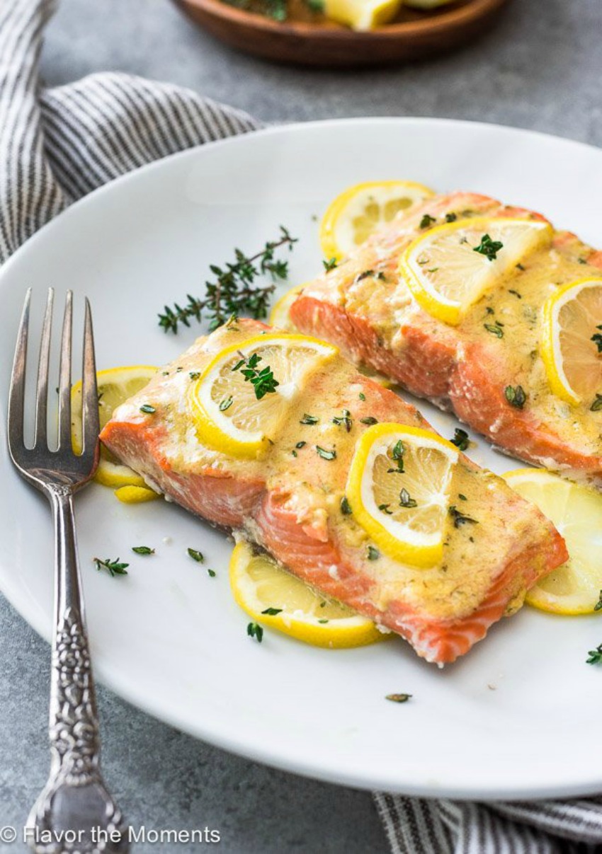 Easy Baked Lemon Dijon Salmon