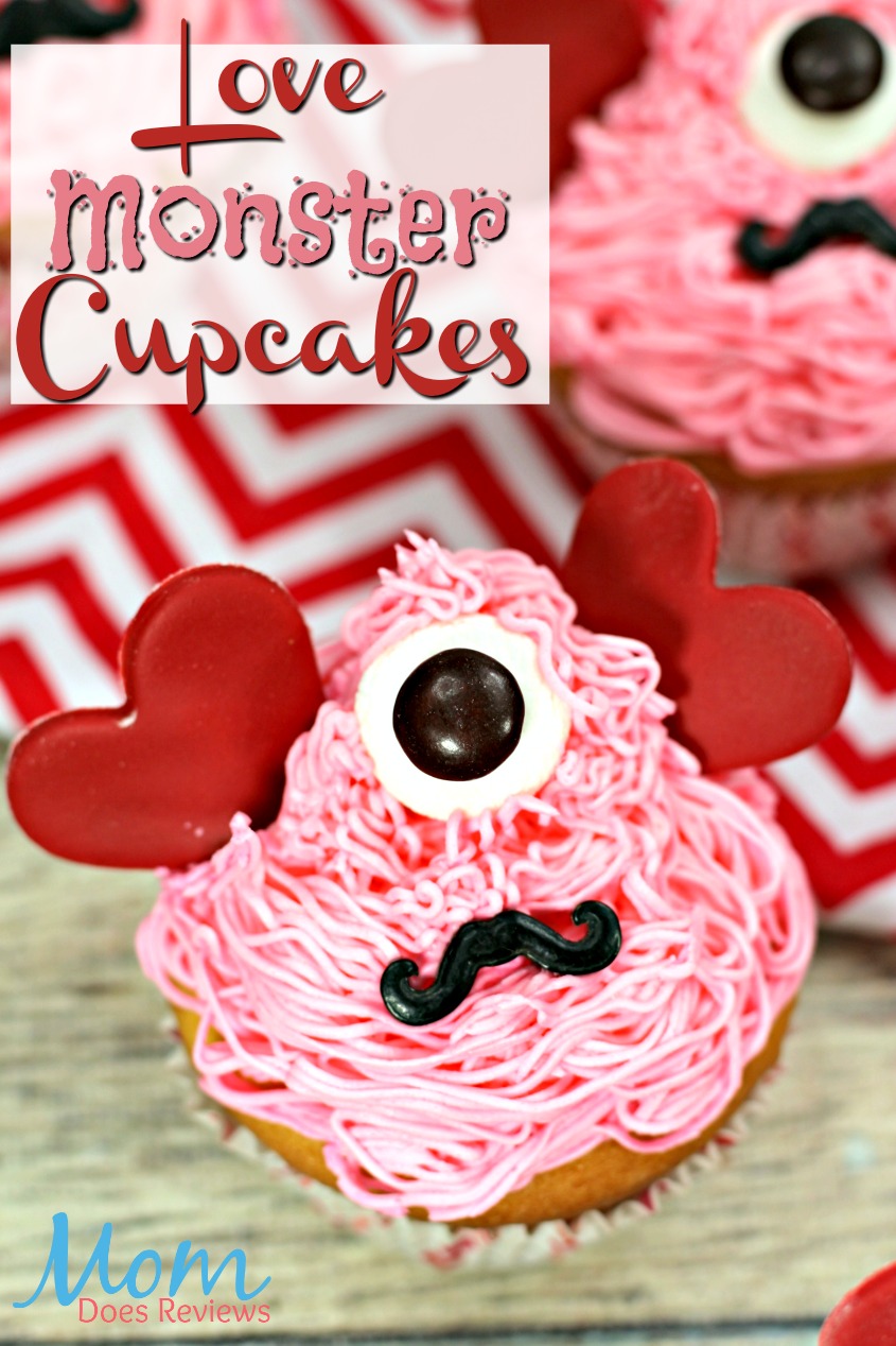 Valentine's Day Love monster #cupcakes #desserts #sweets #valentinesday #love