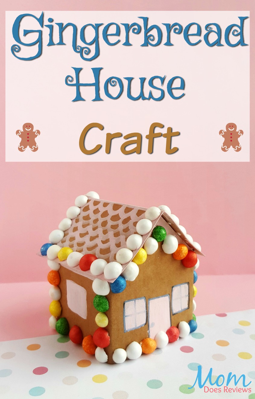 Cardstock Gingerbread House Craft #christmas #craft #diy 