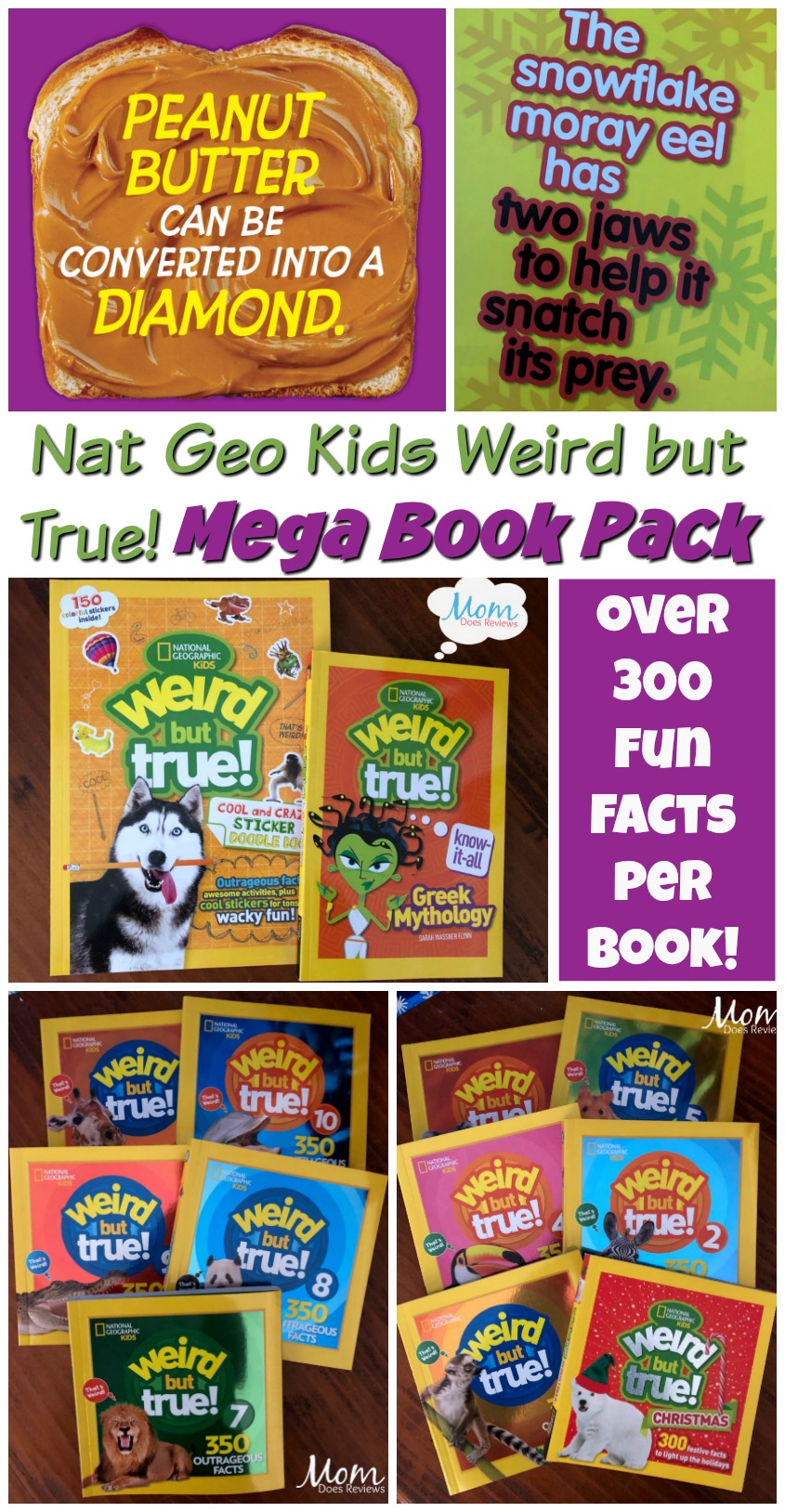National Geographic Kids Weird But True! Mega Book Pack #MegaChristmas18 #books #facts #didyouknow