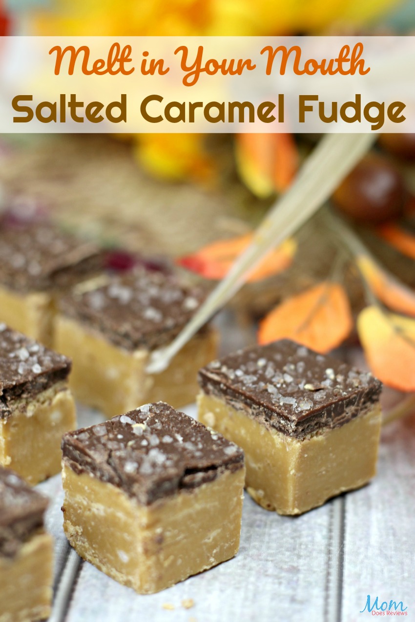 Melt in Your Mouth Salted Caramel Fudge #dessert #fudge #caramel #sweets #recipe #getinmybelly