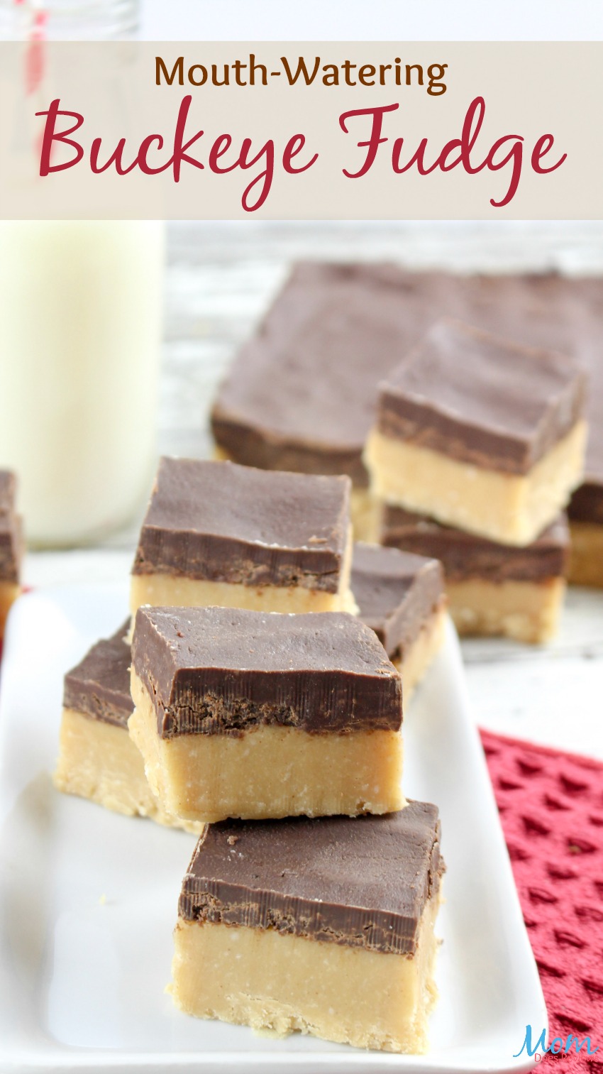 Mouth-Watering Buckeye Fudge Recipe #desserts #recipe #fudge #chocolate #peanutbutter