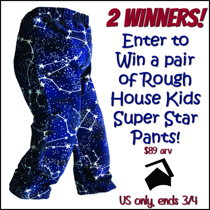 2 #Winners! Rough House Kids Super Star Pants! (arv $89) #SpringFunonMDR