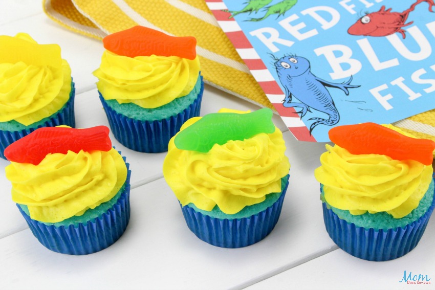 Dr. Seuss Cupcakes One Fish Two Fish 