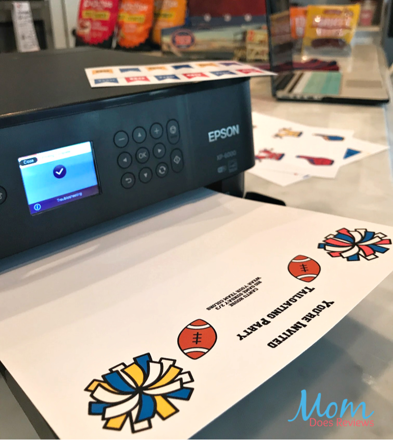Epson XP-6000 printing with extravagant details